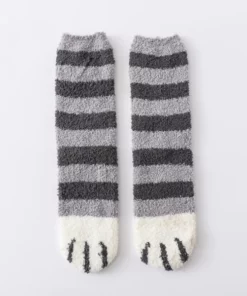 Cute Fuzzy Cat Claw Socks
