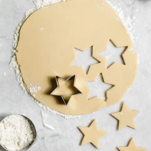 Set de tăiat biscuiți cu stele cu 5 puncte