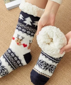 Anti-Slip Cozy Cabin Socks