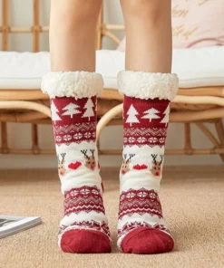 Anti-Slip Cozy Cabin Socks
