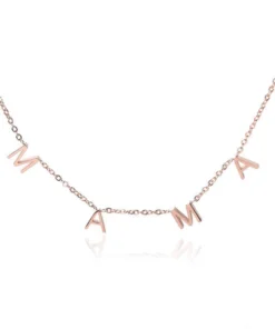 MAMA Pave Letter Necklace
