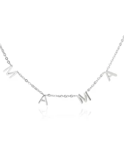 MAMA Pave Letter Necklace