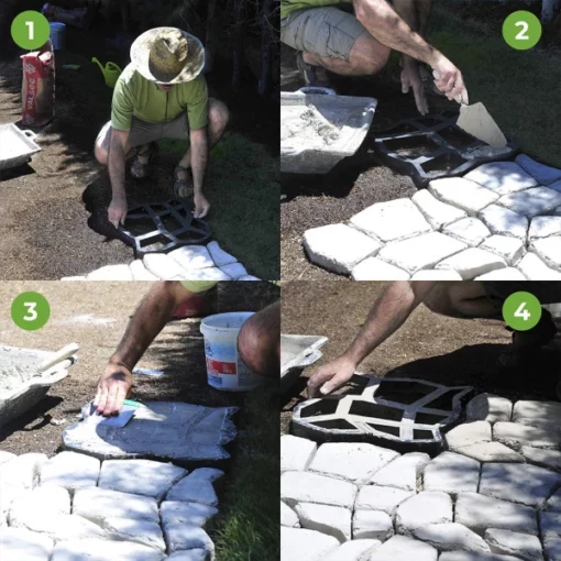 DIY endurnýtanlegt Garden Easy Path Maker mold