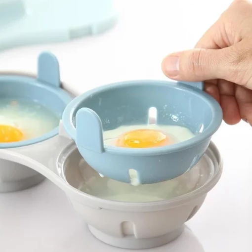 Caixa criativa para ovos cozidos no microondas