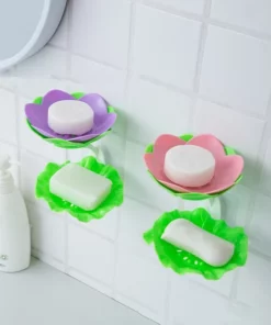 Lotus Shape Double-Layer Soap Holder