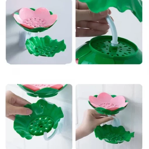 Lotus-vorm dubbellaagse zeephouder