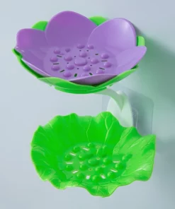 Lotus Shape Double-Layer Soap Holder