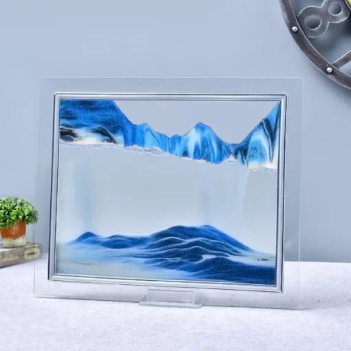 3D Çarçoveya Sand Hourglass Ji bo Decor Exquisite
