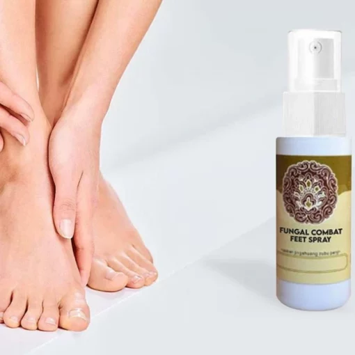 Spray de combate fúngico para os pés