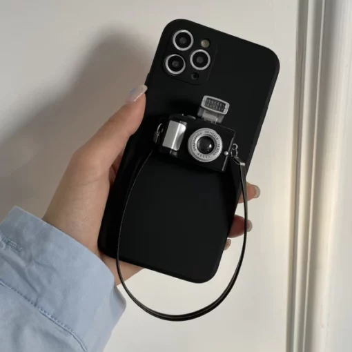 Caja del teléfono de la cámara retro 3D