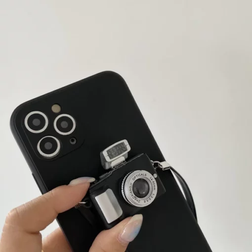 3D ретро калъф за телефон с камера