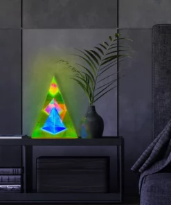 Pyramid Acrylic LED Table Lamp