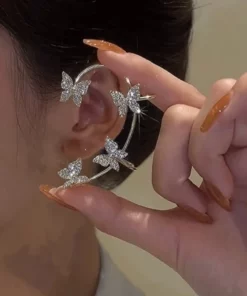 Elegant Easy Clip Butterfly Earrings Require No Piercing