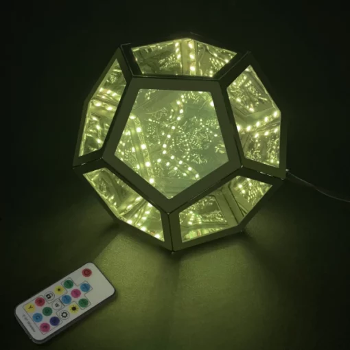 Infinity Dodecahedron Color Art Light