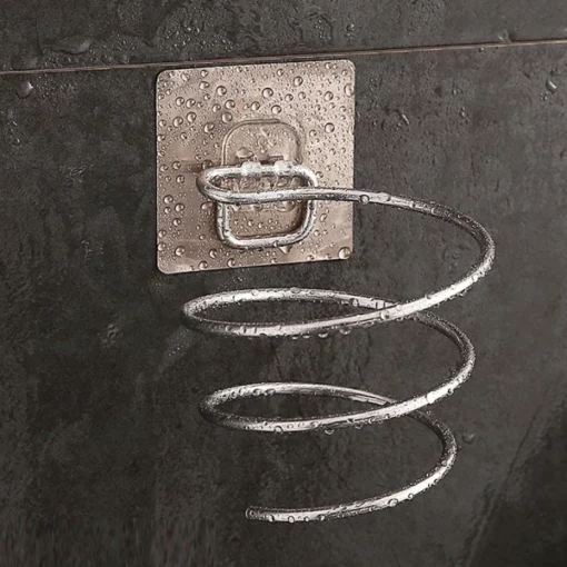 Клейкі трымальнік для фена з нержавеючай сталі без свідравання