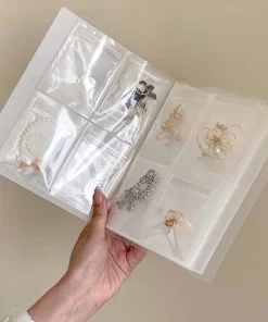 Transparent Jewelry Book Organizer Set