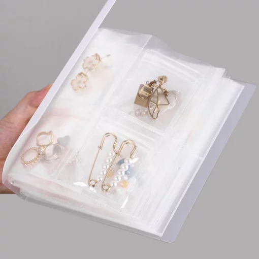 Set Penyelenggara Buku Perhiasan Transparan