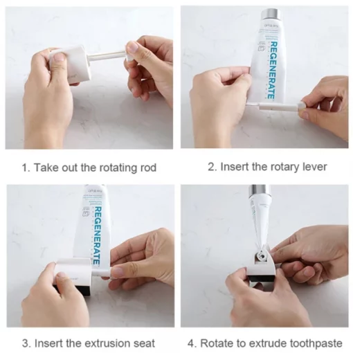 Exprimidor de pasta de dentes con tubo rodante