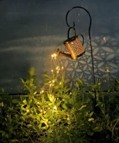 Solar Powered Fairy Light Watering Can
