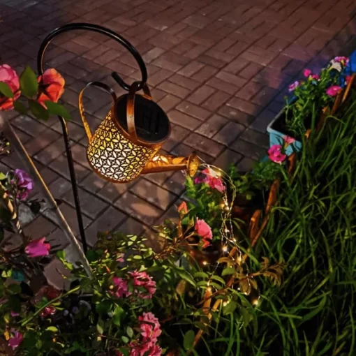 Solar Powered Fairy Light Watering Can Buy Today Get 55 Discount