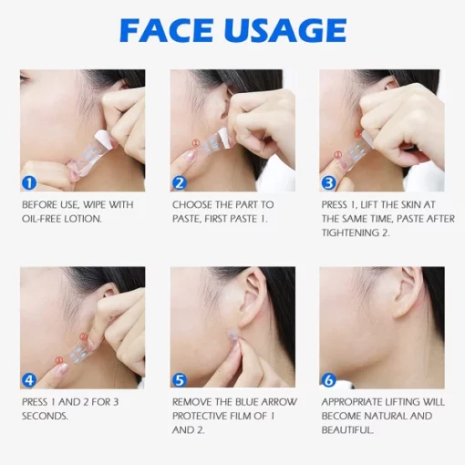 Face Lifting Tape Strips For A Beautifully Slim Face