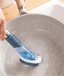 4 Head Brush Scrubber With Soap Dispenser