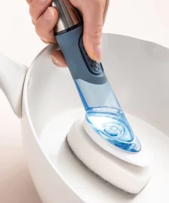 4 Head Brush Scrubber With Soap Dispenser