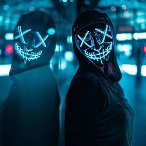 Świecące maski LED Poppy