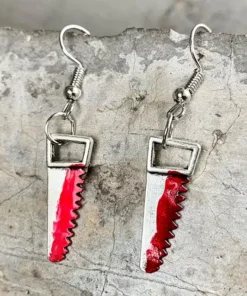 Bloodstained Horror Halloween Earrings