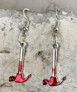 Bloodstained Horror Halloween Earrings