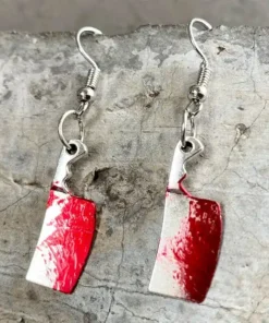 Bloodstained Horror Halloween Earrings
