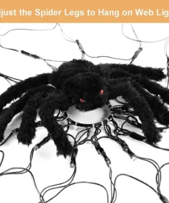 Halloween LED Spider Web Lights