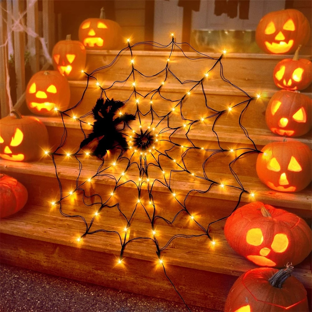 Halloween LED Spider Web Lights - Buy Today Get 55% Discount - MOLOOCO