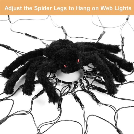 Halloween LED Spider Web Lights