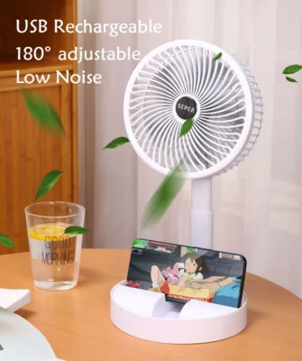 Desktop USB foldable silent electric fan