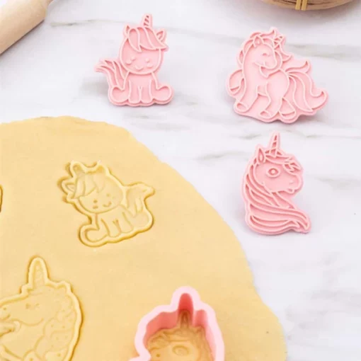 3D басып шығару Unicorn печенье кескіш және бедерлі