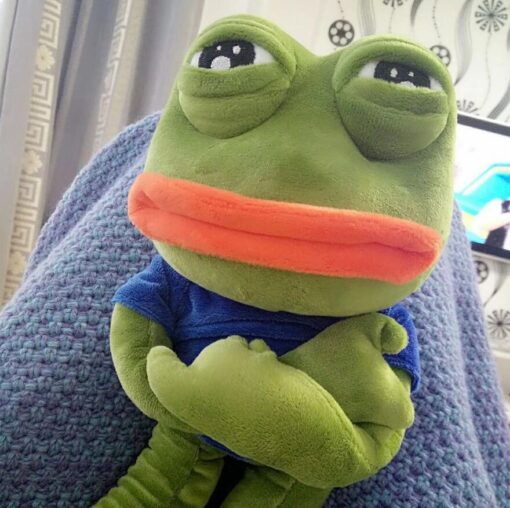 45 cm Sad Frog Doll knuffel