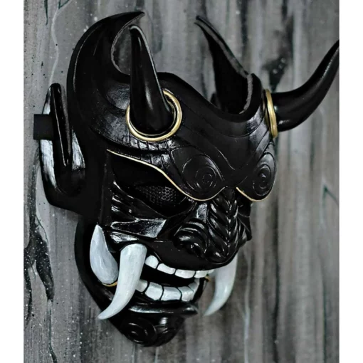 Чоңдор үчүн Unisex Хэллоуин жапон маскасы