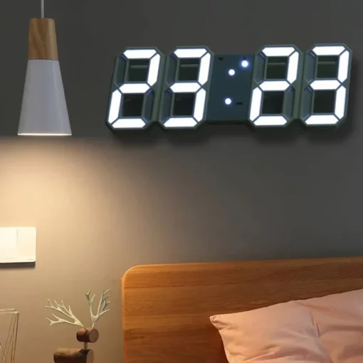 Автоматско затемнување LED дигитален будилник
