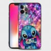 Blue Stitch Animal Art iPhone Case
