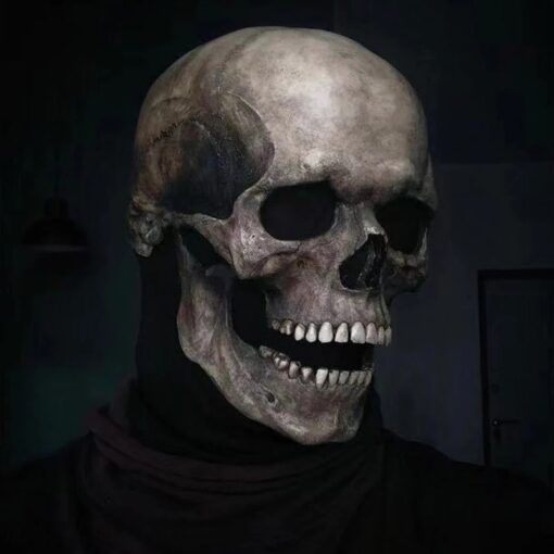 Hátborzongató Halloween emberi koponya maszk