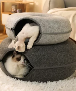Felt Tunnel Cat Nest