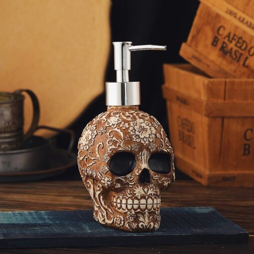 Foafoaga Halloween Skull Soap Dispenser