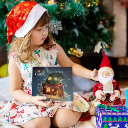 24 dagers nedtellingskalender DIY julearmbåndsett