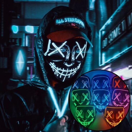 Masks Poppy LED Glowing