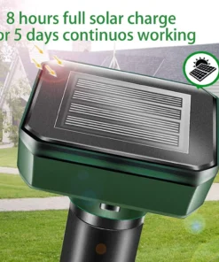 Solar Power Mouse Mole Snakes Pest Rodent Repeller