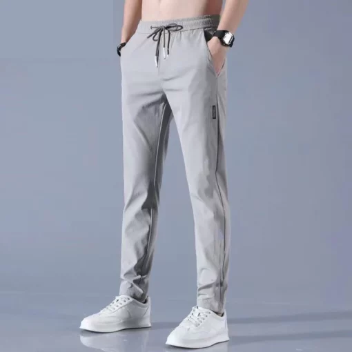 Pantaloni elastici pentru bărbați cu uscare rapidă