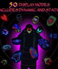 Halloween Gesture Control LED Purge Mask with 50 Patterns
