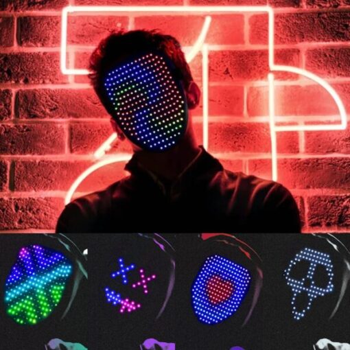 Halloween Gesture Control LED Purge Mask with 50 Patterns
