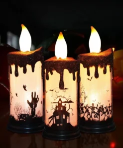 Halloween Flameless Pumpkin Candle Holder